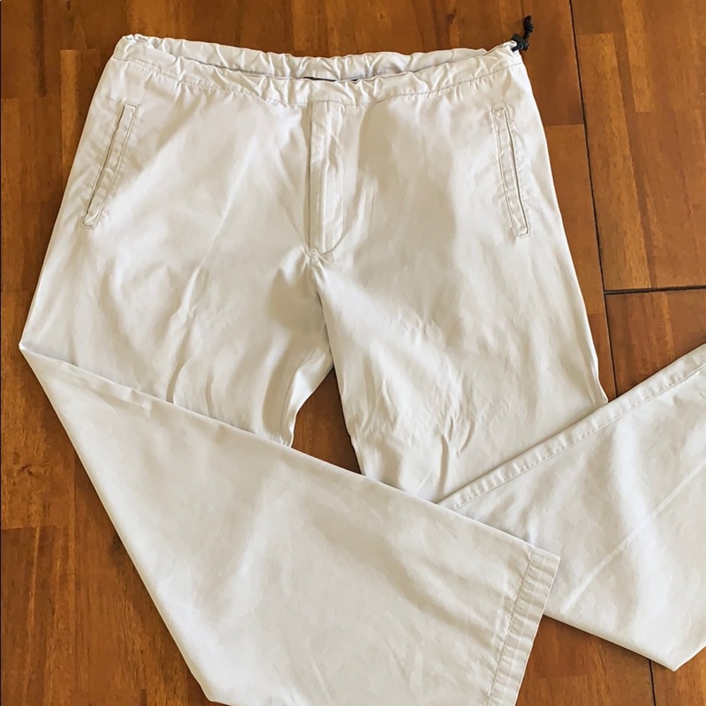 Banana Republic drawstring khakis